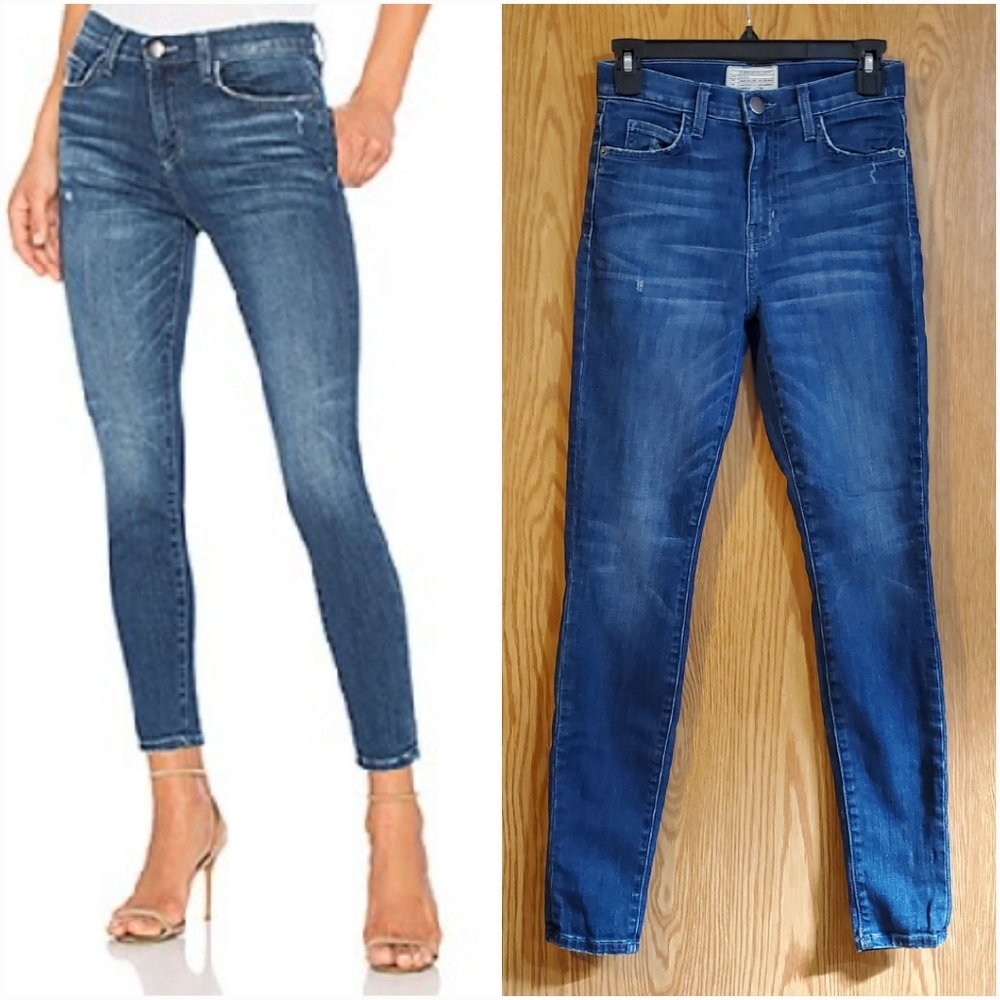 Current/Elliott The super highwaist ankle skinny jeans Sahara Destroy